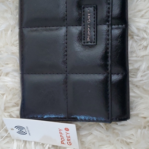 Poppy Grey Fremont Large Bifold Wallet Black - Picture 4 of 7